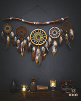 Set of 5 native American style dreamcatchers SD18