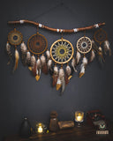 Set of 5 native American style dreamcatchers SD18