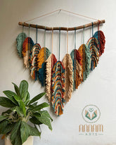 Rustic Handmade Leaves Wall Hanging LM06