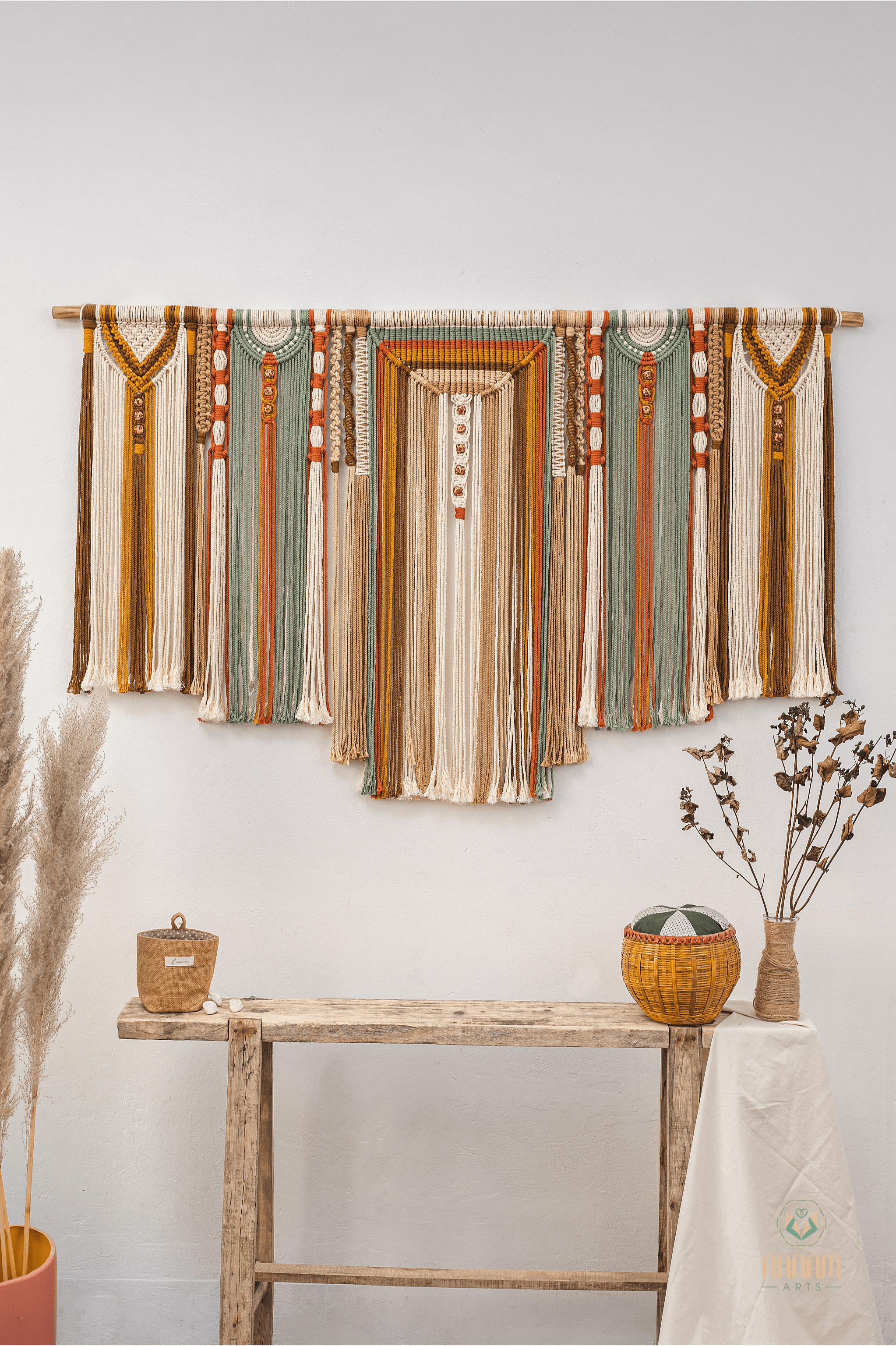 Large macrame boho wall hanging BH03