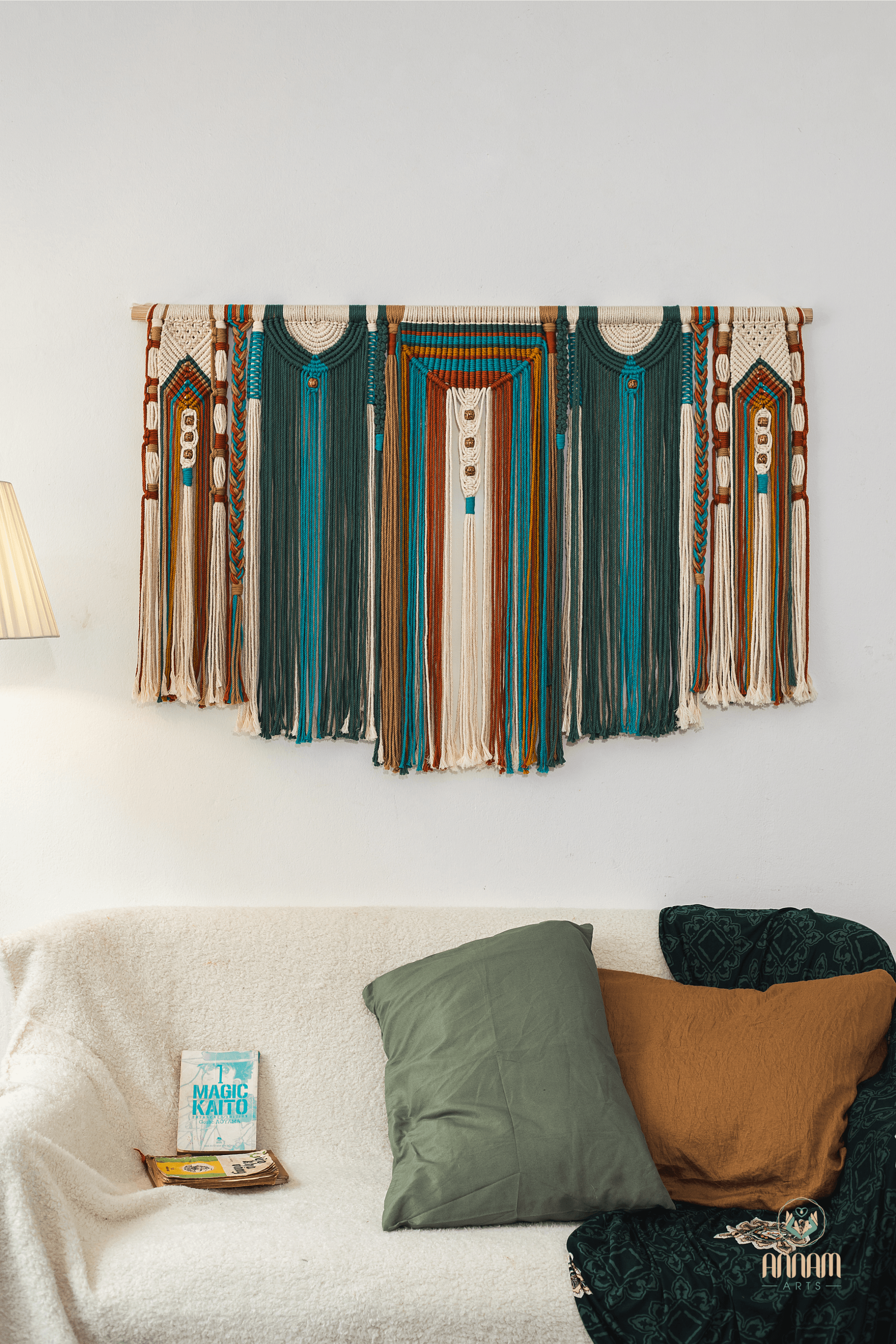 Large macrame boho wall hanging BH01