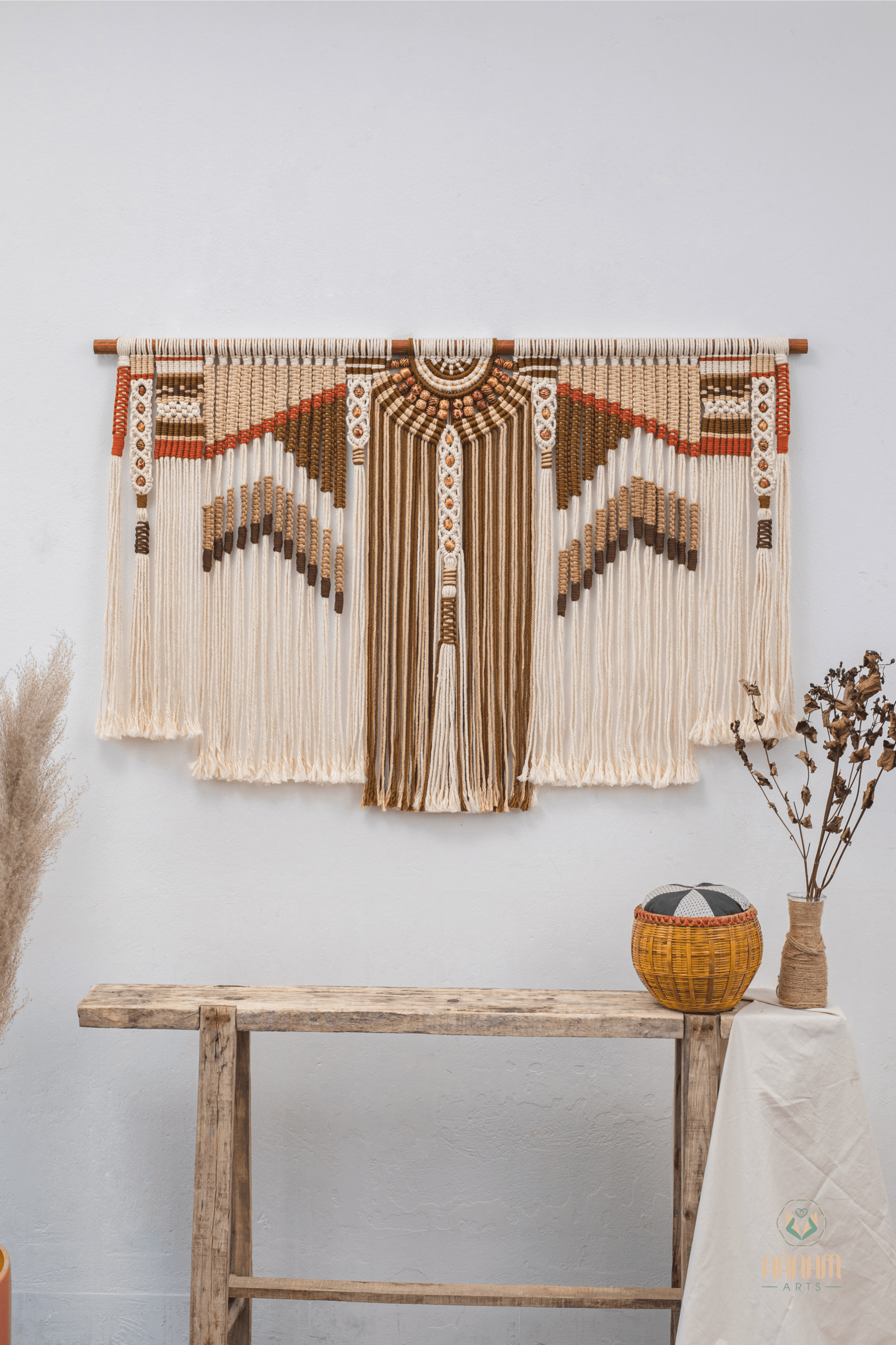 Large macrame boho wall hanging BH02