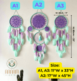 Dreamcatcher mint green mixed purple DV02