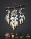 Set of 3 white moon Dreamcatchers SD13