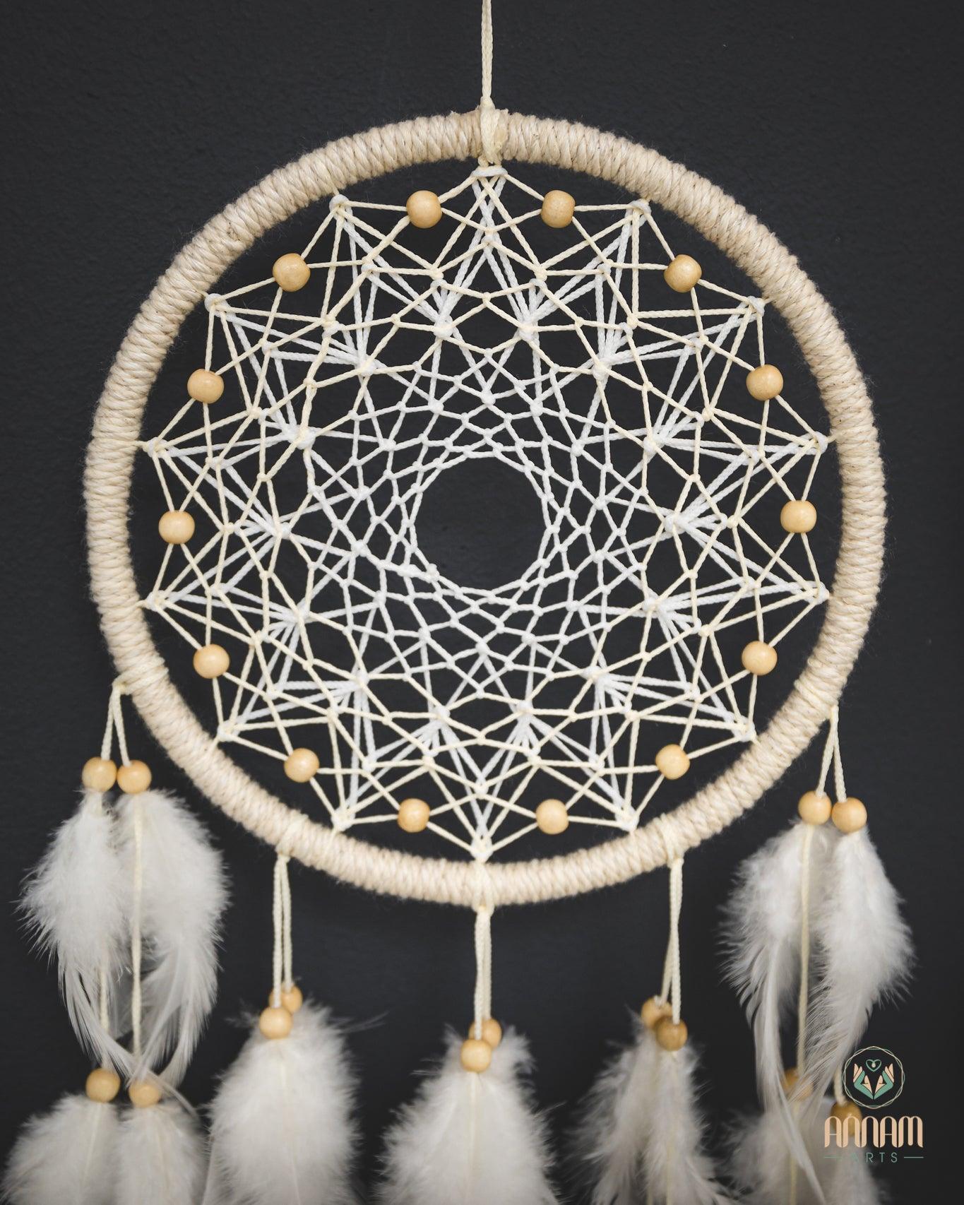 Set of 3 white moon Dreamcatchers SD13