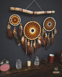 Set of 3 rustic Dreamcatchers SD15