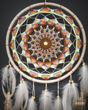 Set of 3 Rustic Dreamcatchers White SD21