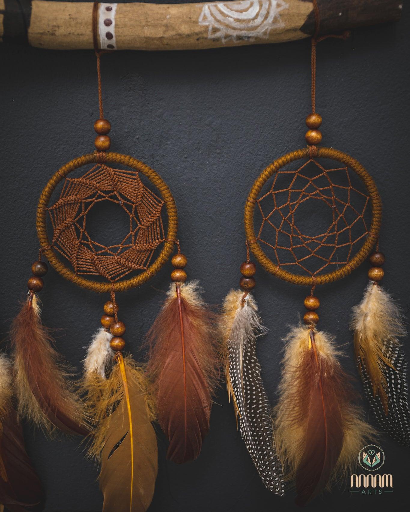 Set of 5 native American style dreamcatchers SD19