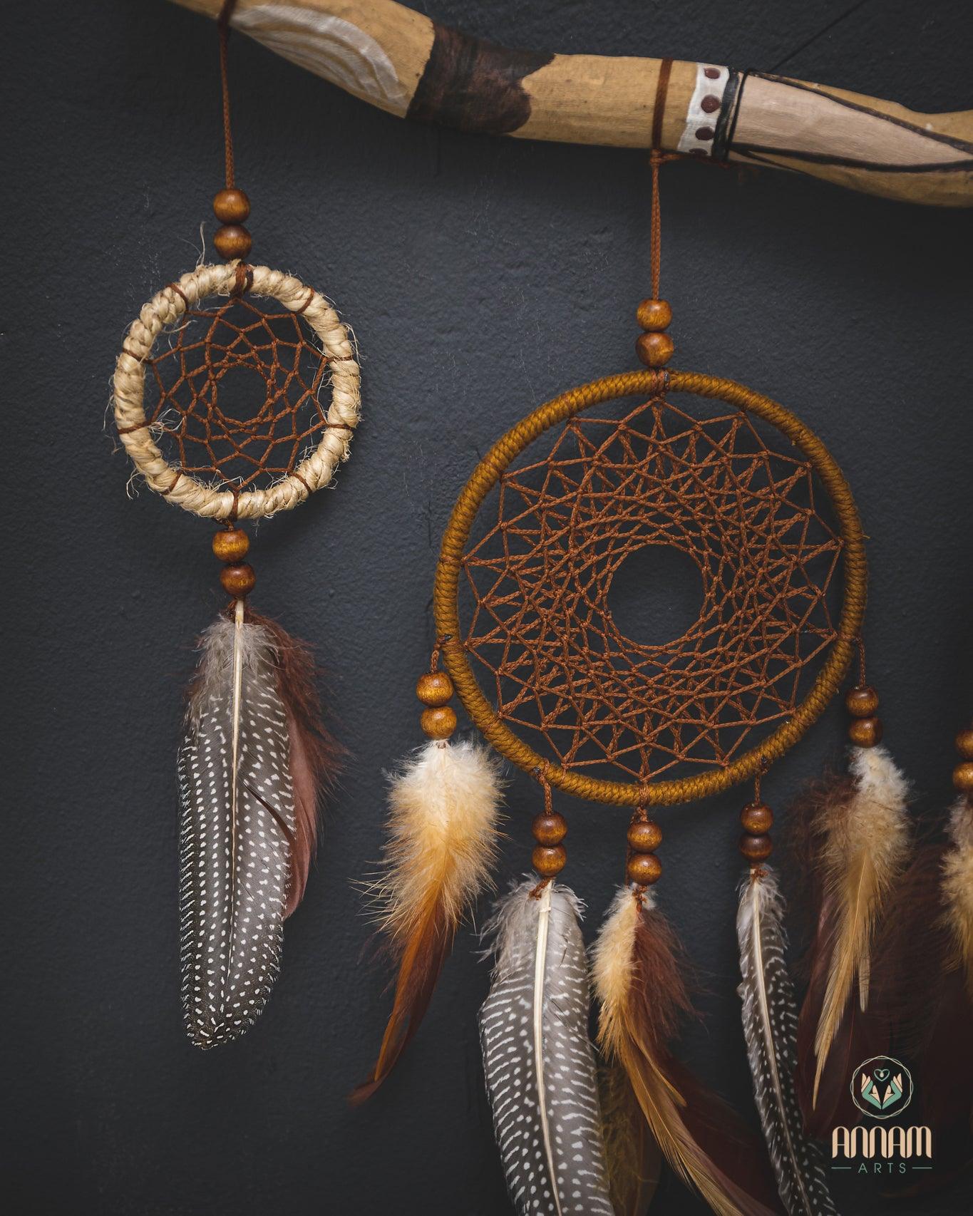 Set of 5 native American style dreamcatchers SD19