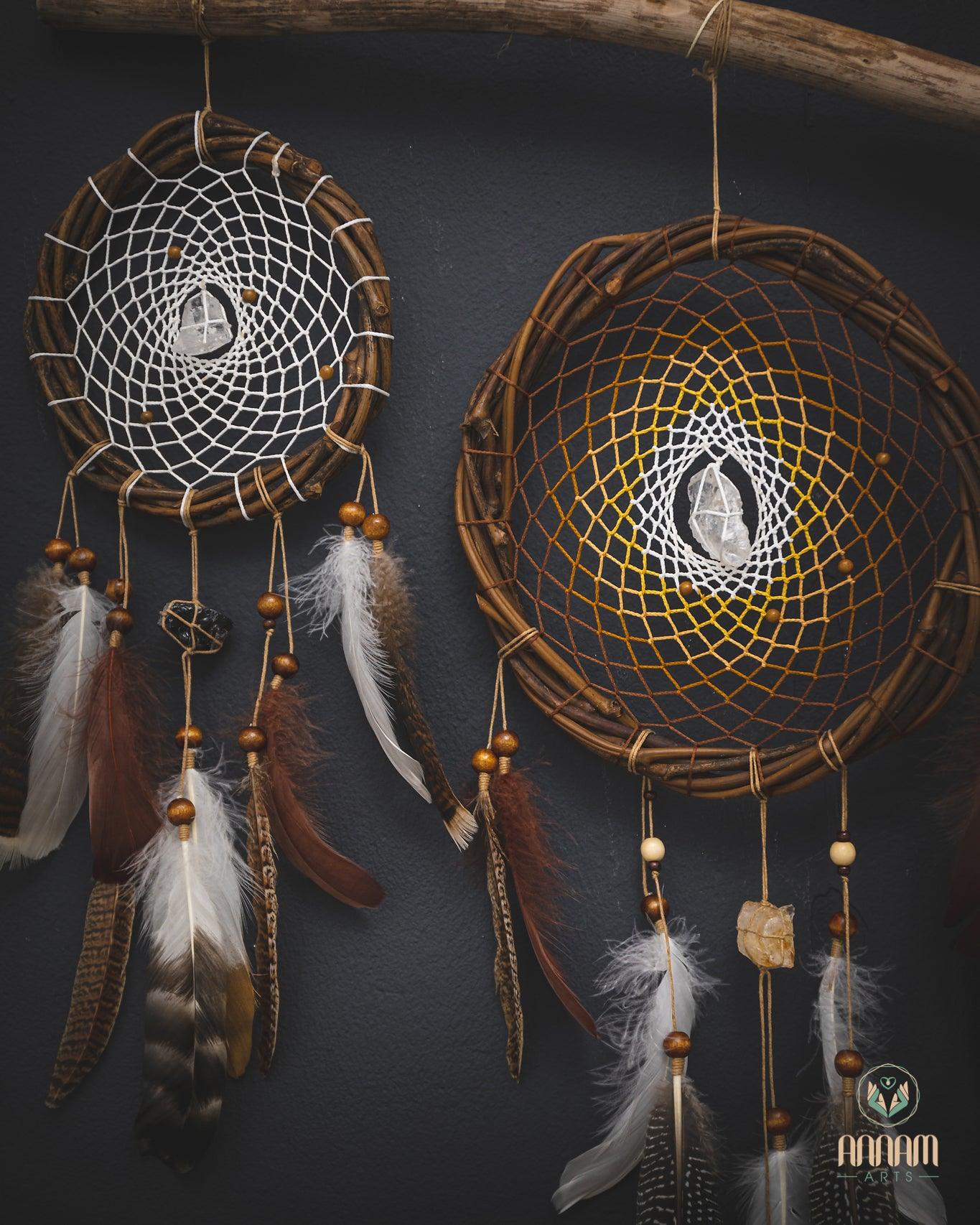 Set of 5 native American style dreamcatchers SD22