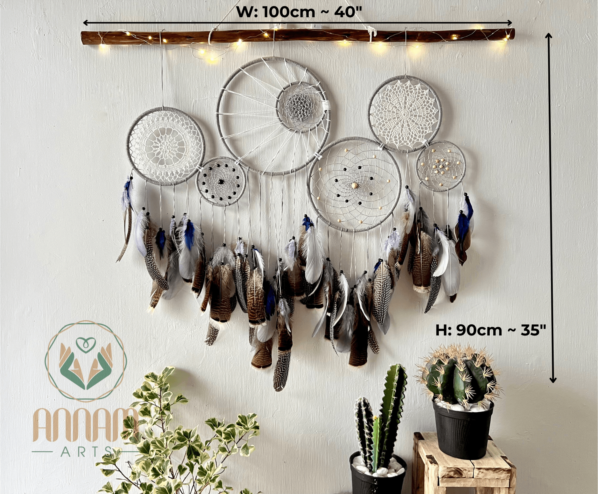 Feather dreamcatcher set SD09