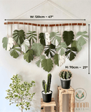 Macrame Monstera Leaf Wall Hanging LM02