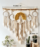 Large sun, moon and star dreamcatcher set SD12