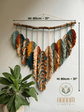 Rustic Handmade Leaves Wall Hanging  LM06