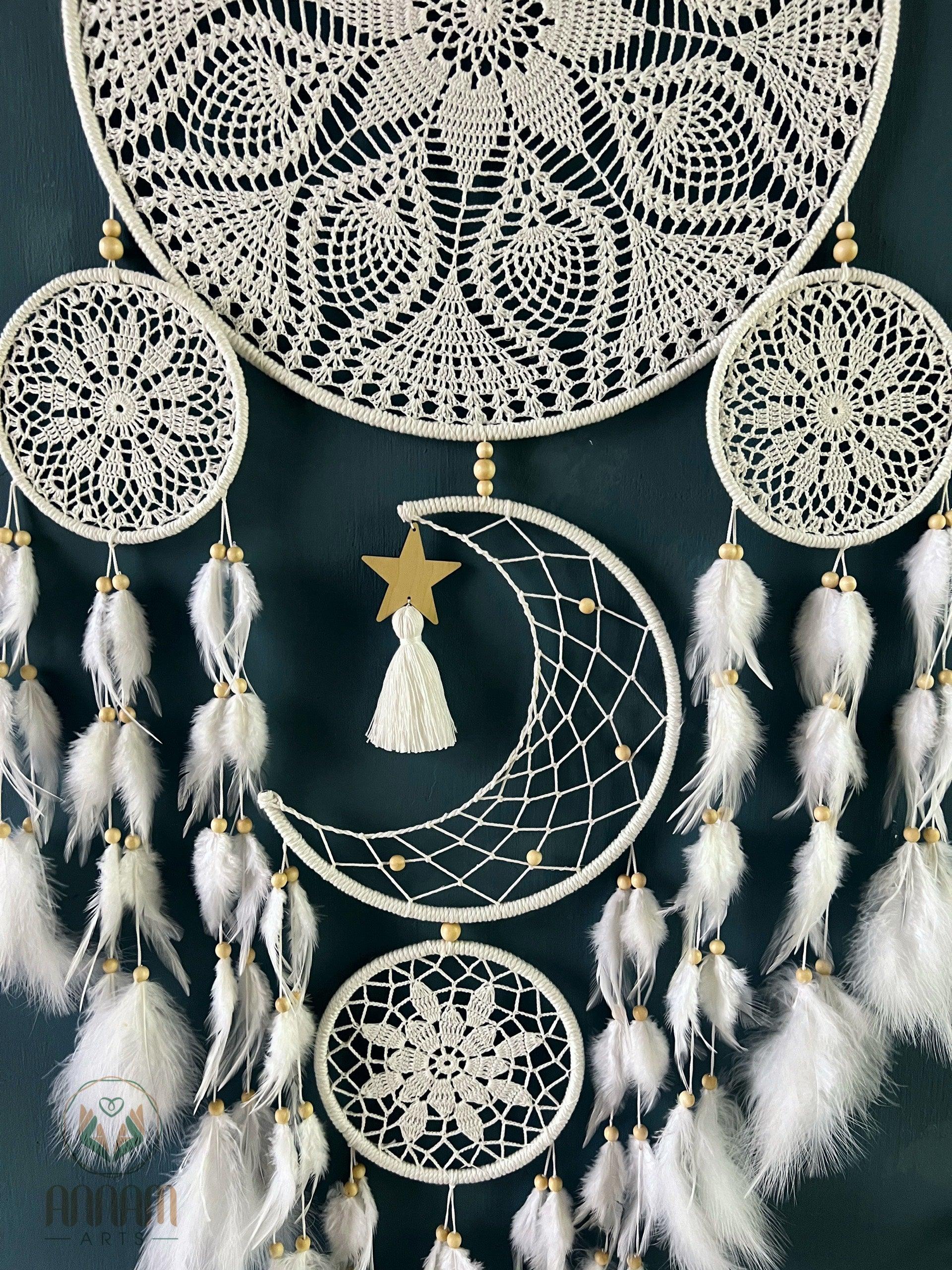 Moon and stars dreamcatcher MG01