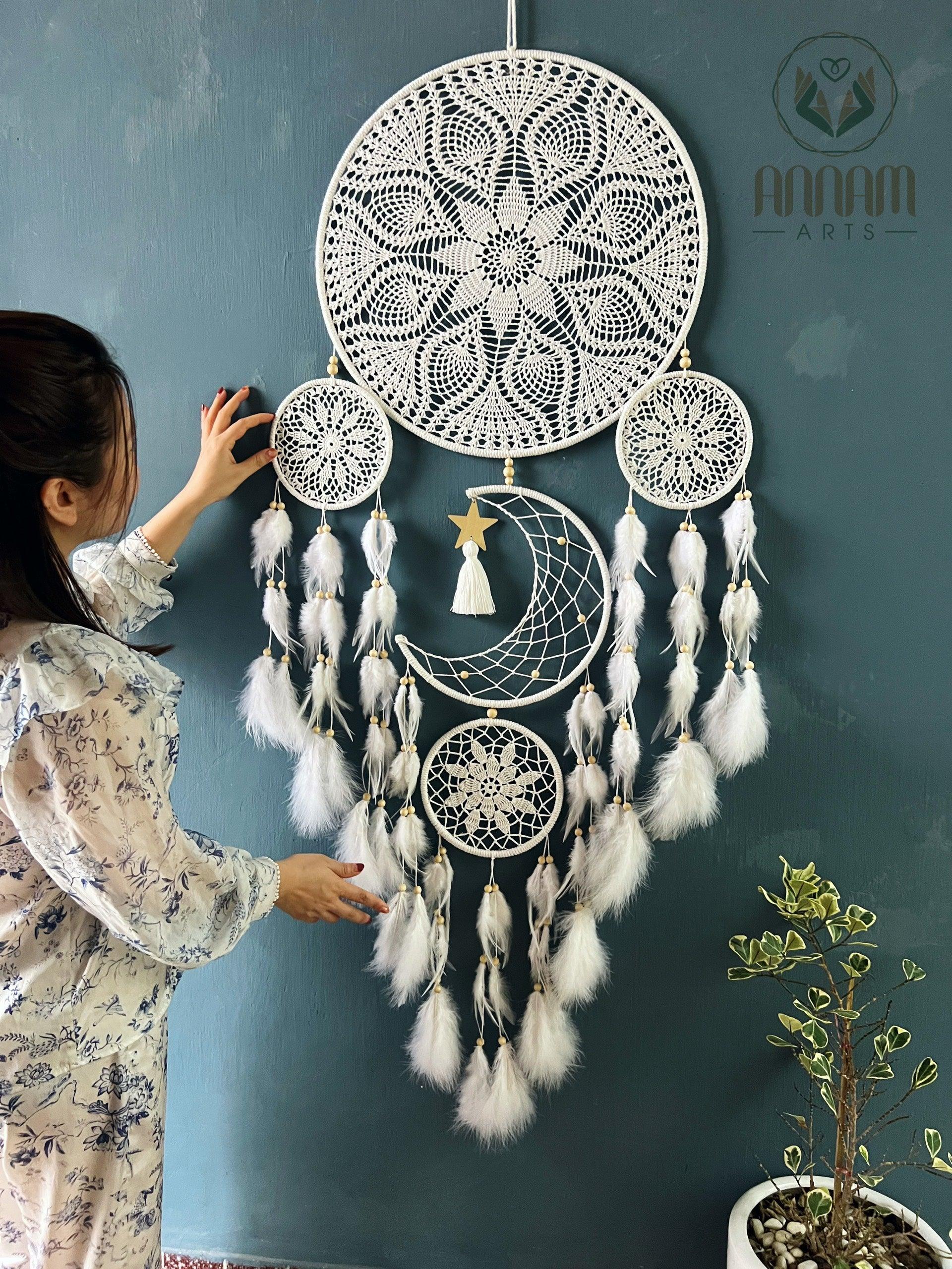 Moon and stars dreamcatcher MG01