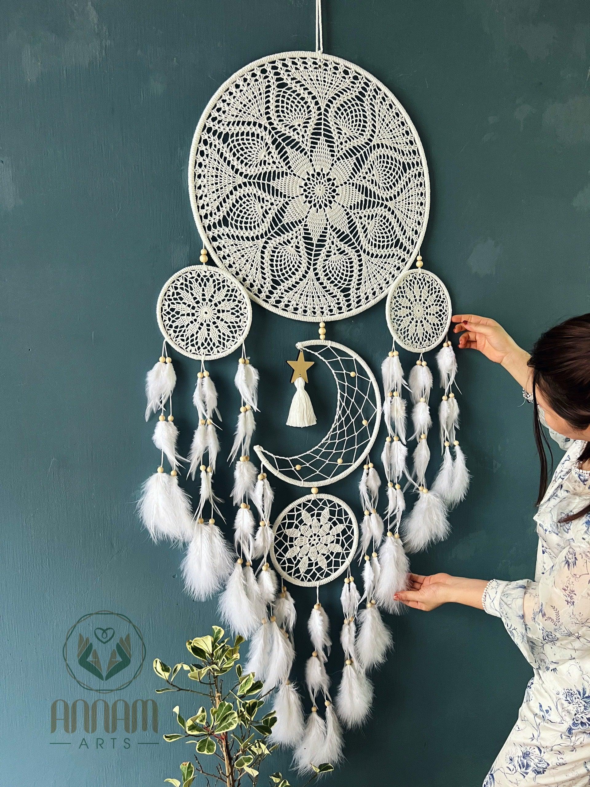 Moon and stars dreamcatcher MG01