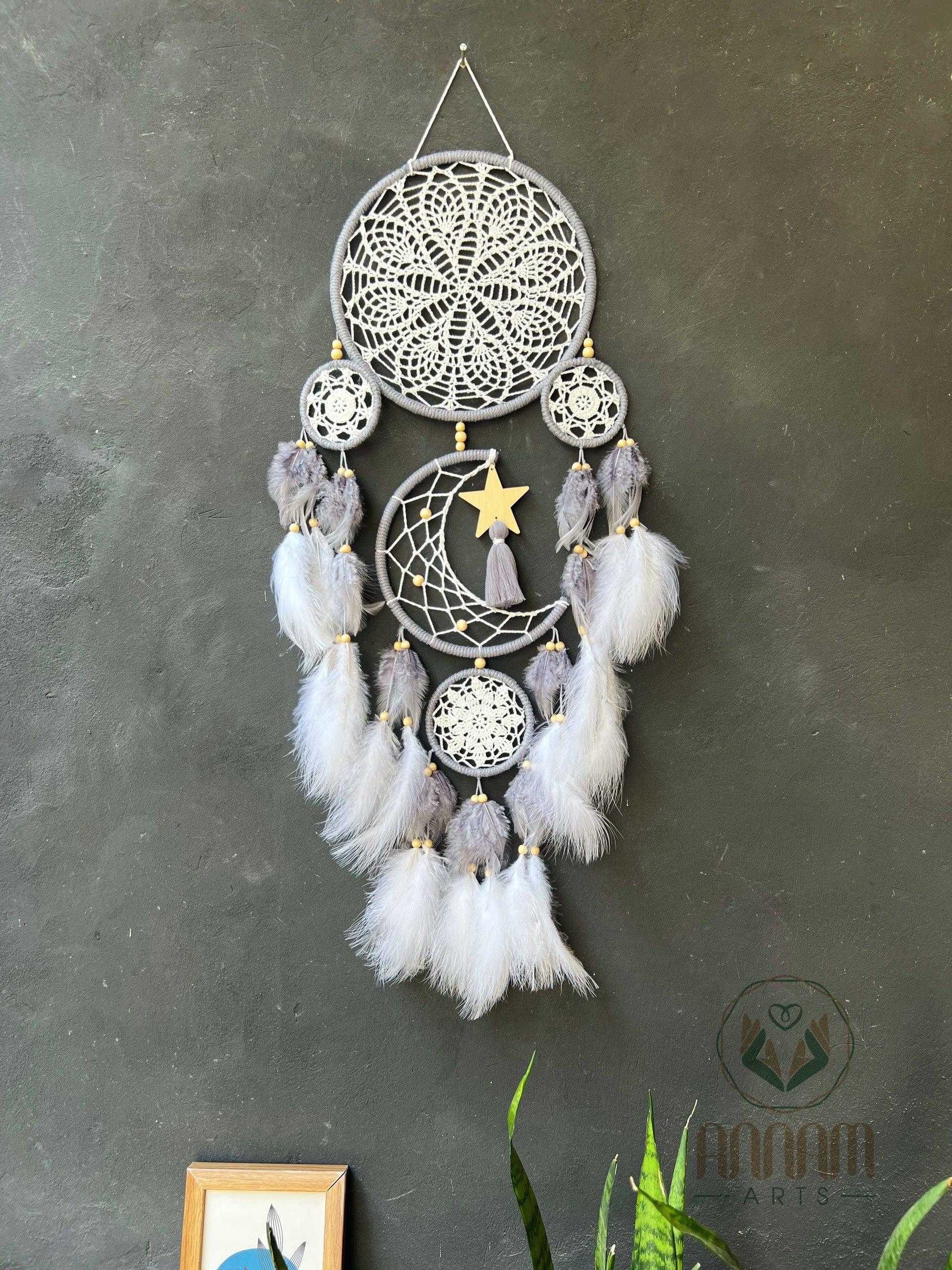 Moon and stars dreamcatcher MG01