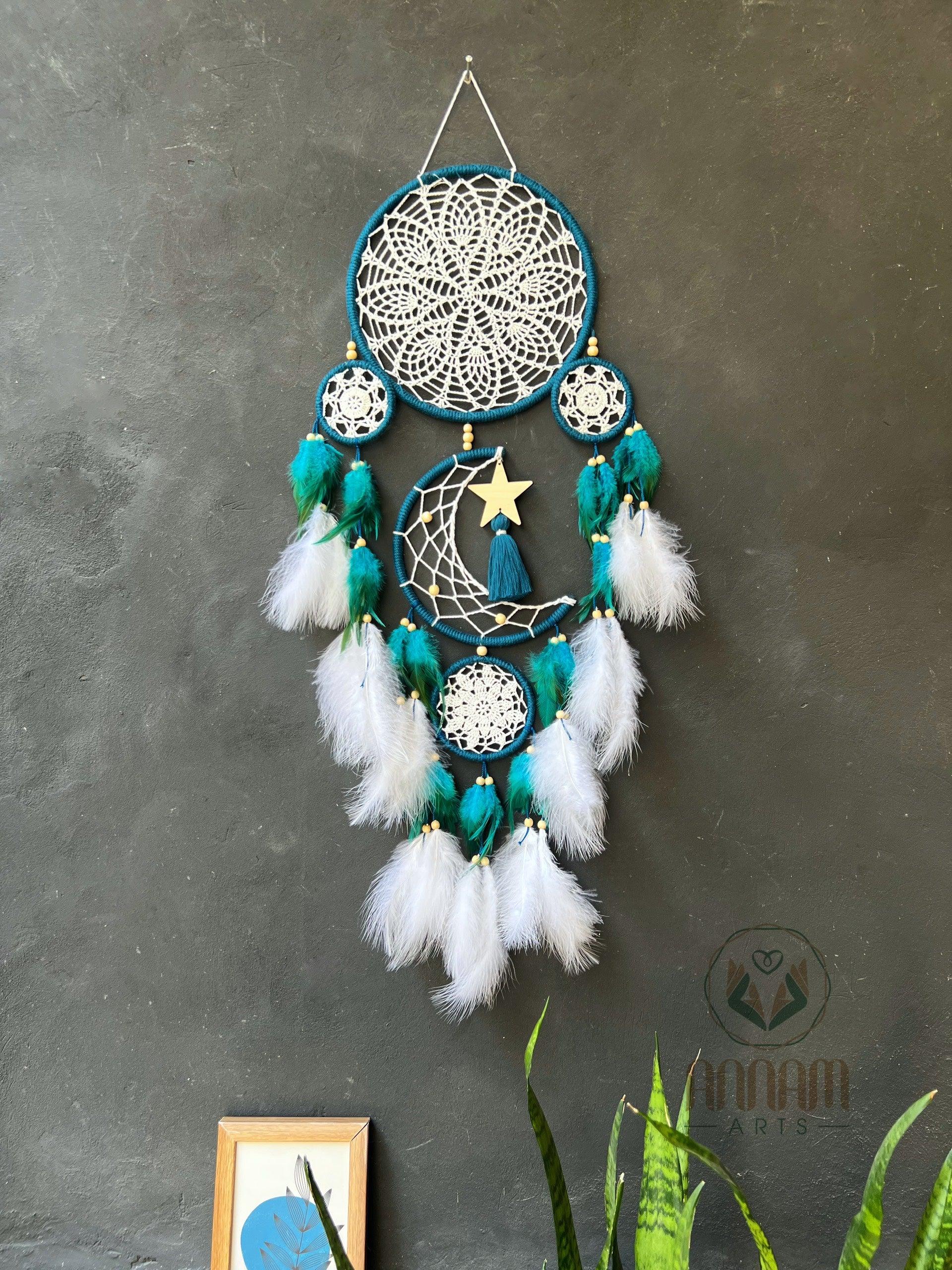 Moon and stars dreamcatcher MG01