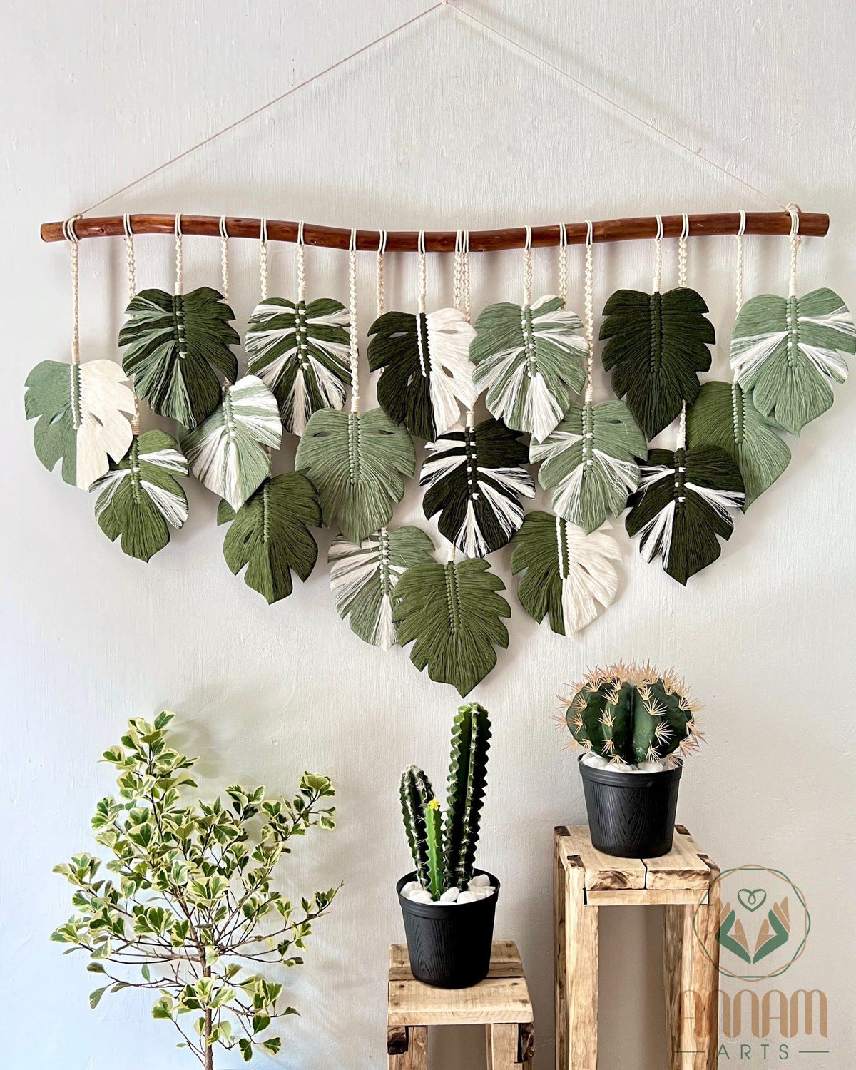 Macrame Monstera Leaf Wall Hanging LM02