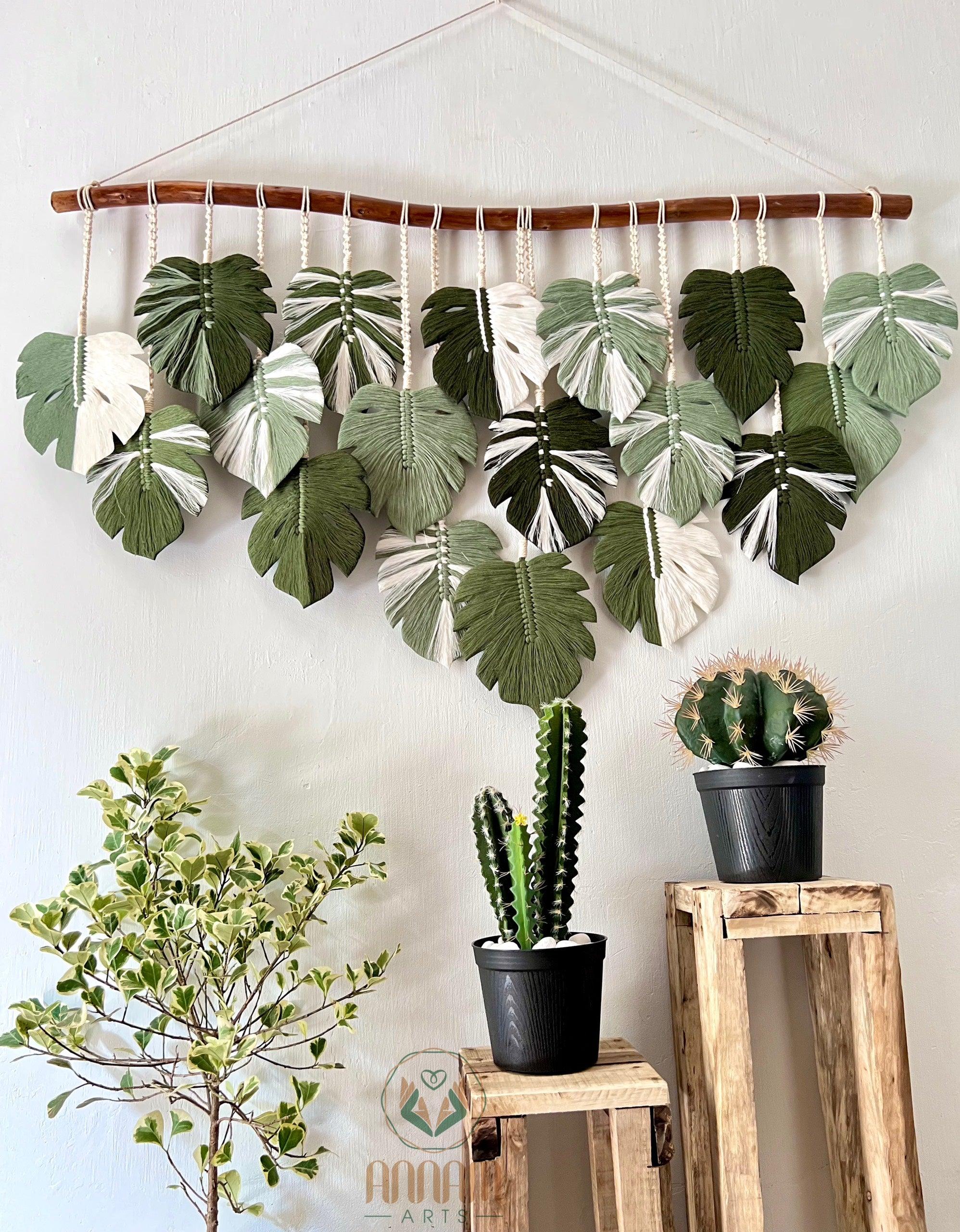 Macrame Monstera Leaf Wall Hanging LM02