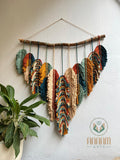 Rustic Handmade Leaves Wall Hanging  LM06