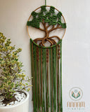 Tree of life green macrame TOL07