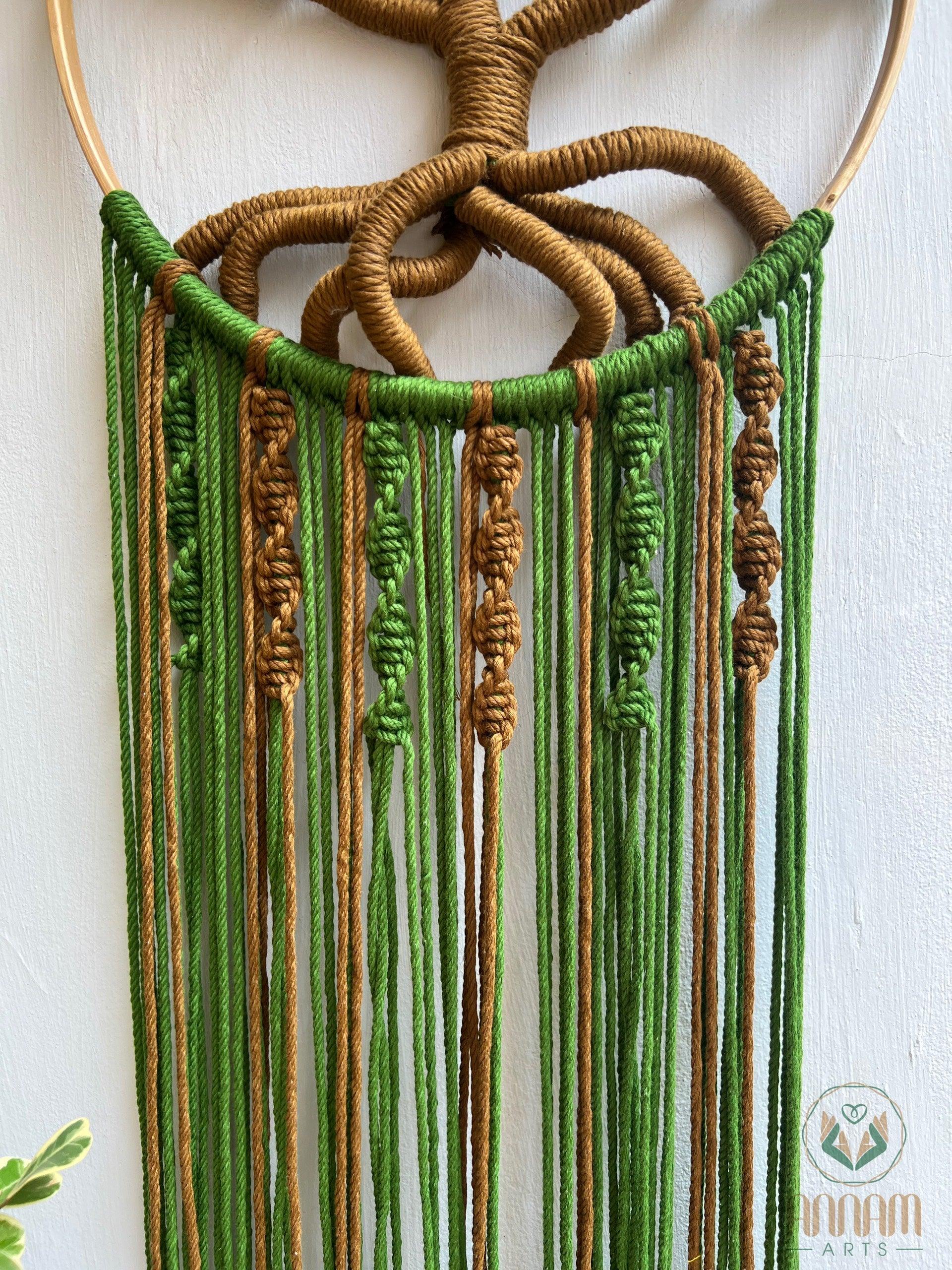 Tree of life green macrame TOL07