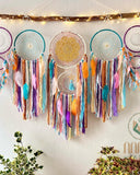 Large dreamcatcher set colorful moon and stars SD08