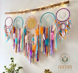 Large dreamcatcher set colorful moon and stars SD08