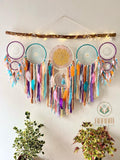 Large dreamcatcher set colorful moon and stars SD08