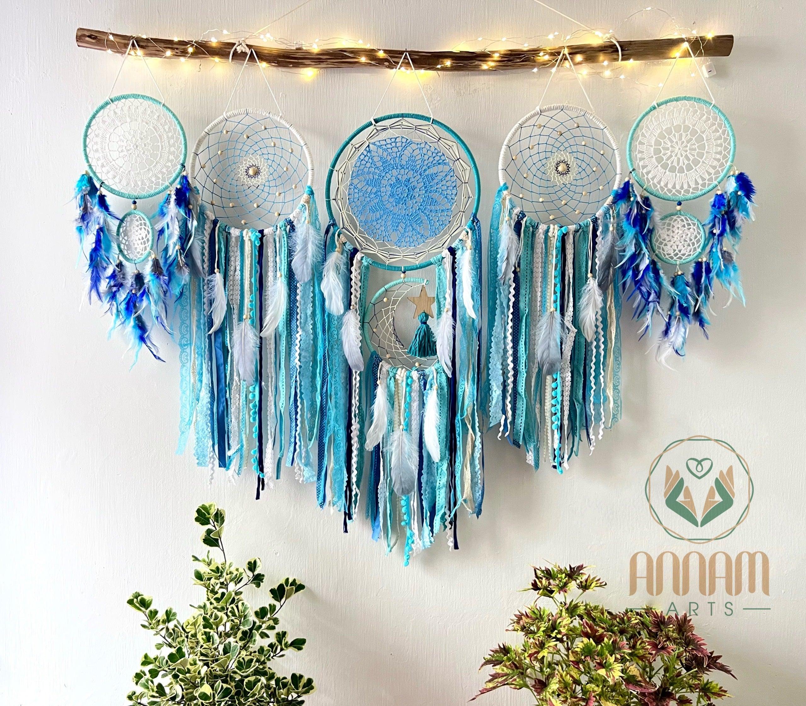 Large dream catcher set moon and stars SD08