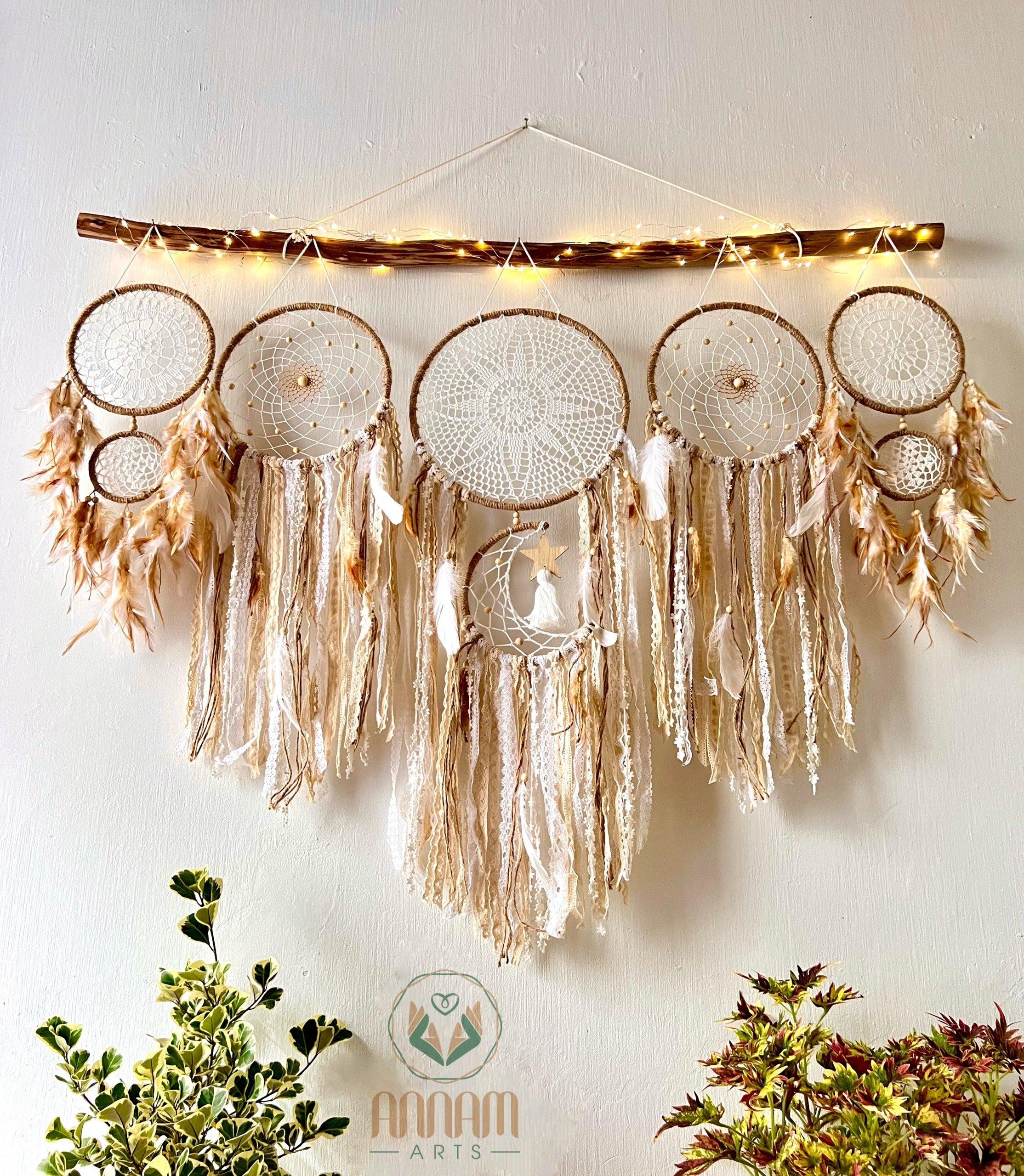 Large dream catcher set moon and stars SD08