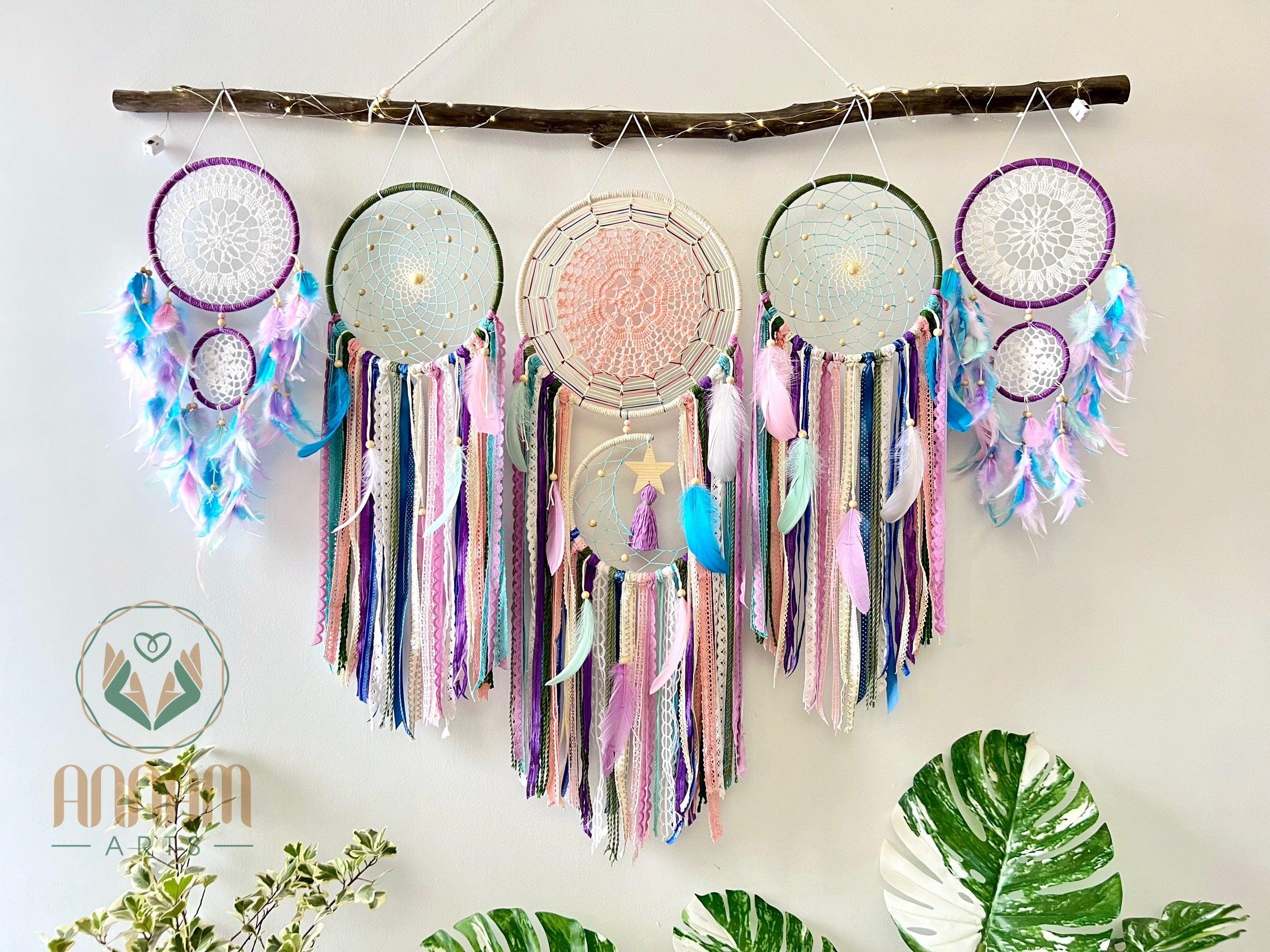 Large dream catcher set moon and stars SD08