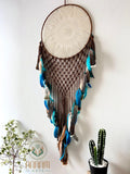 Large dreamcatcher with peacock feathers DV01