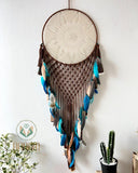 Large dreamcatcher with peacock feathers DV01