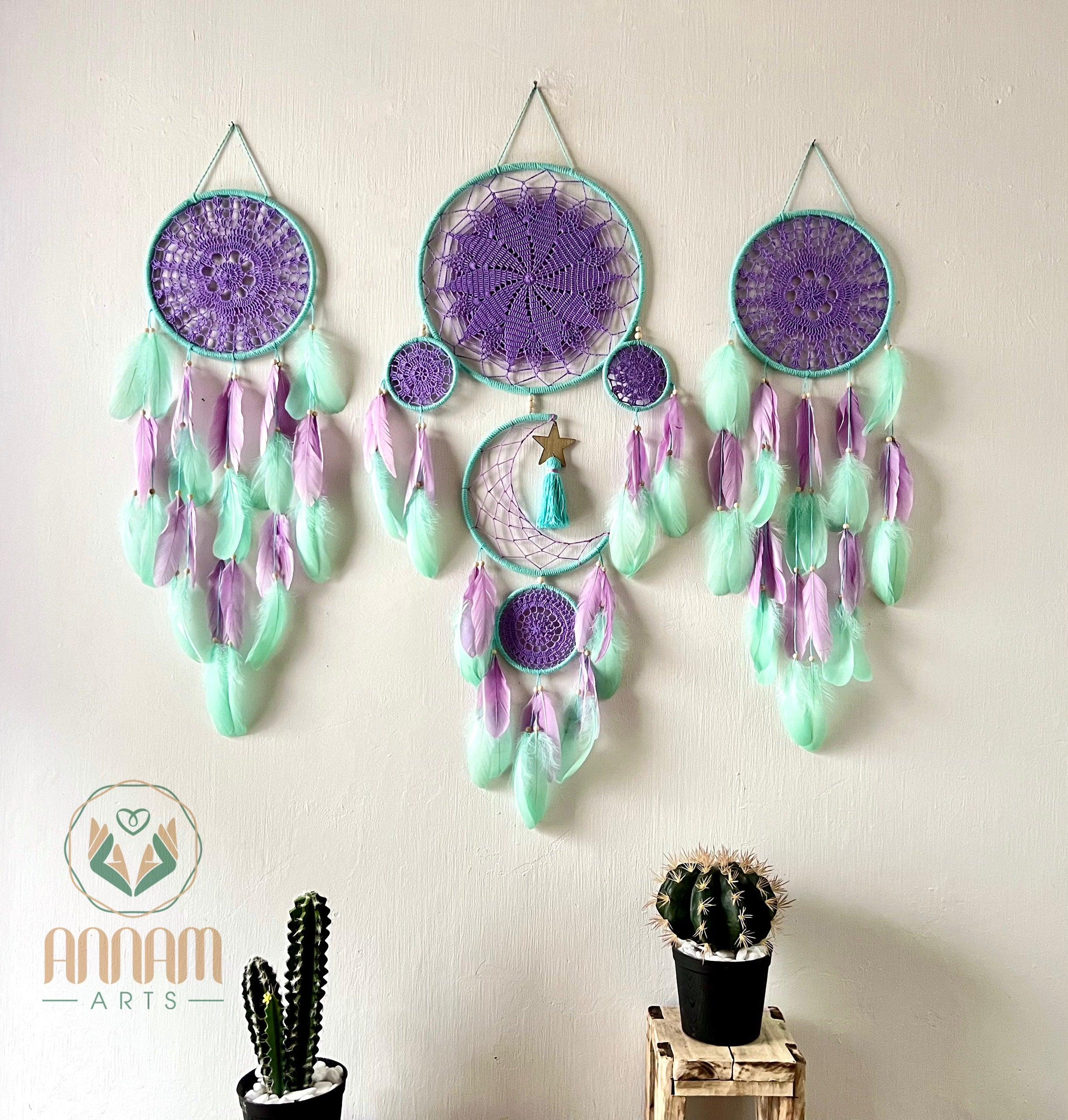 Dreamcatcher mint green mixed purple DV02