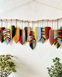 Large boho colored macrame wall hanging LM10