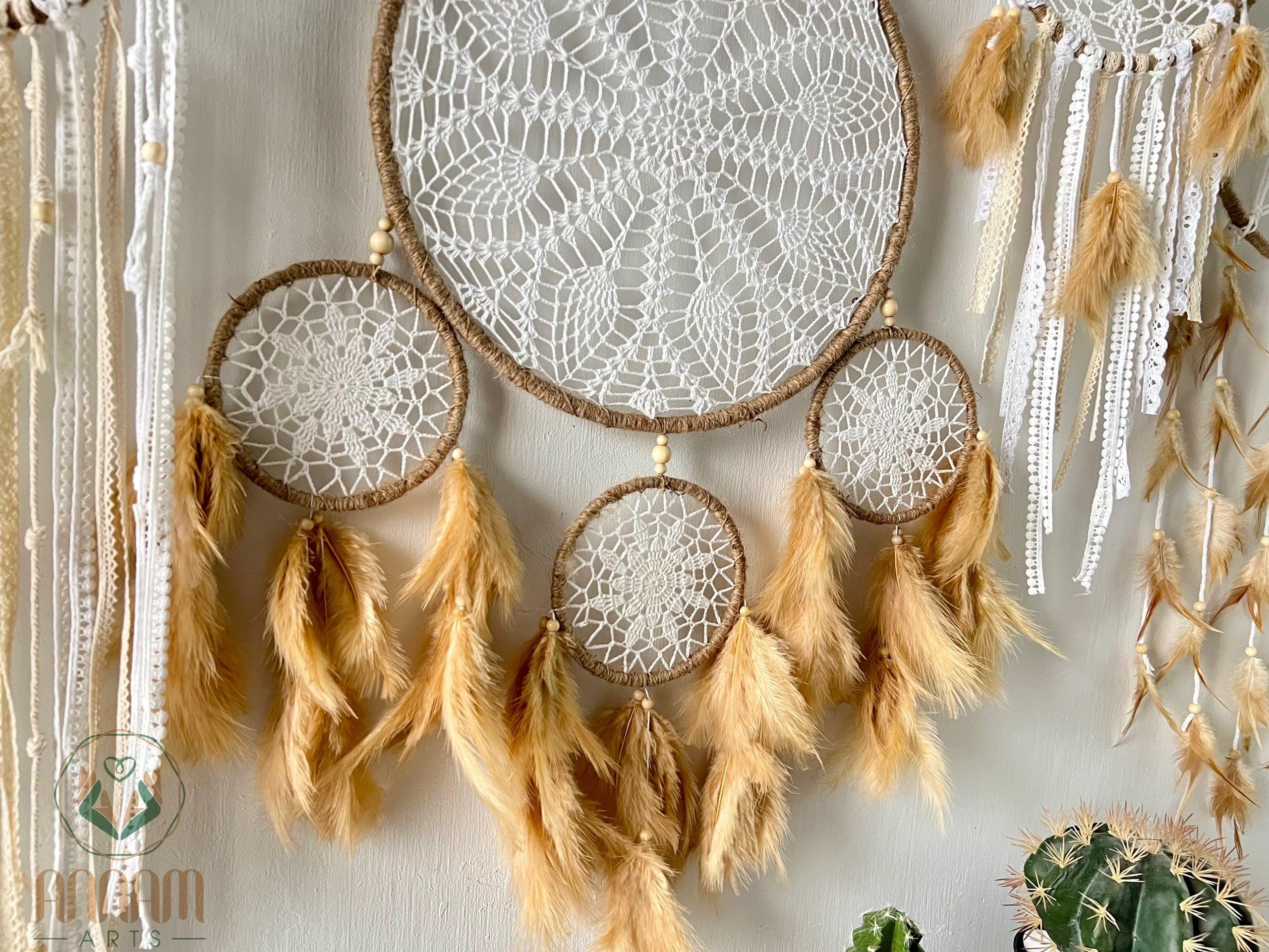 Large 5-piece wall-mounted dreamcatcher set SD10