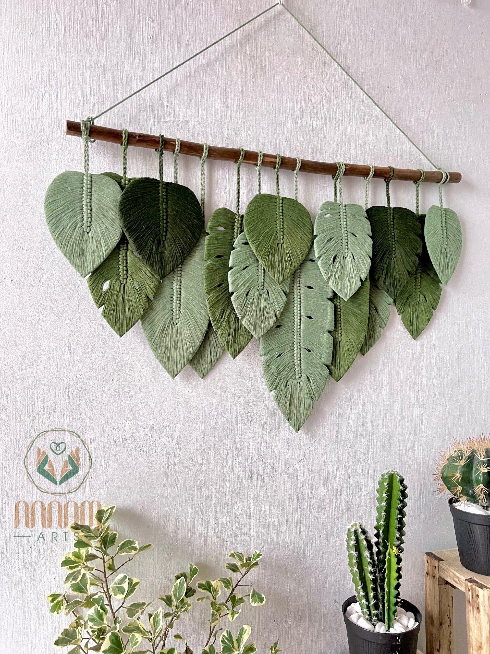 Macrame leaf home decoration Art LM04