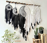 Large wall-mounted yin-yang dreamcatcher set SD11