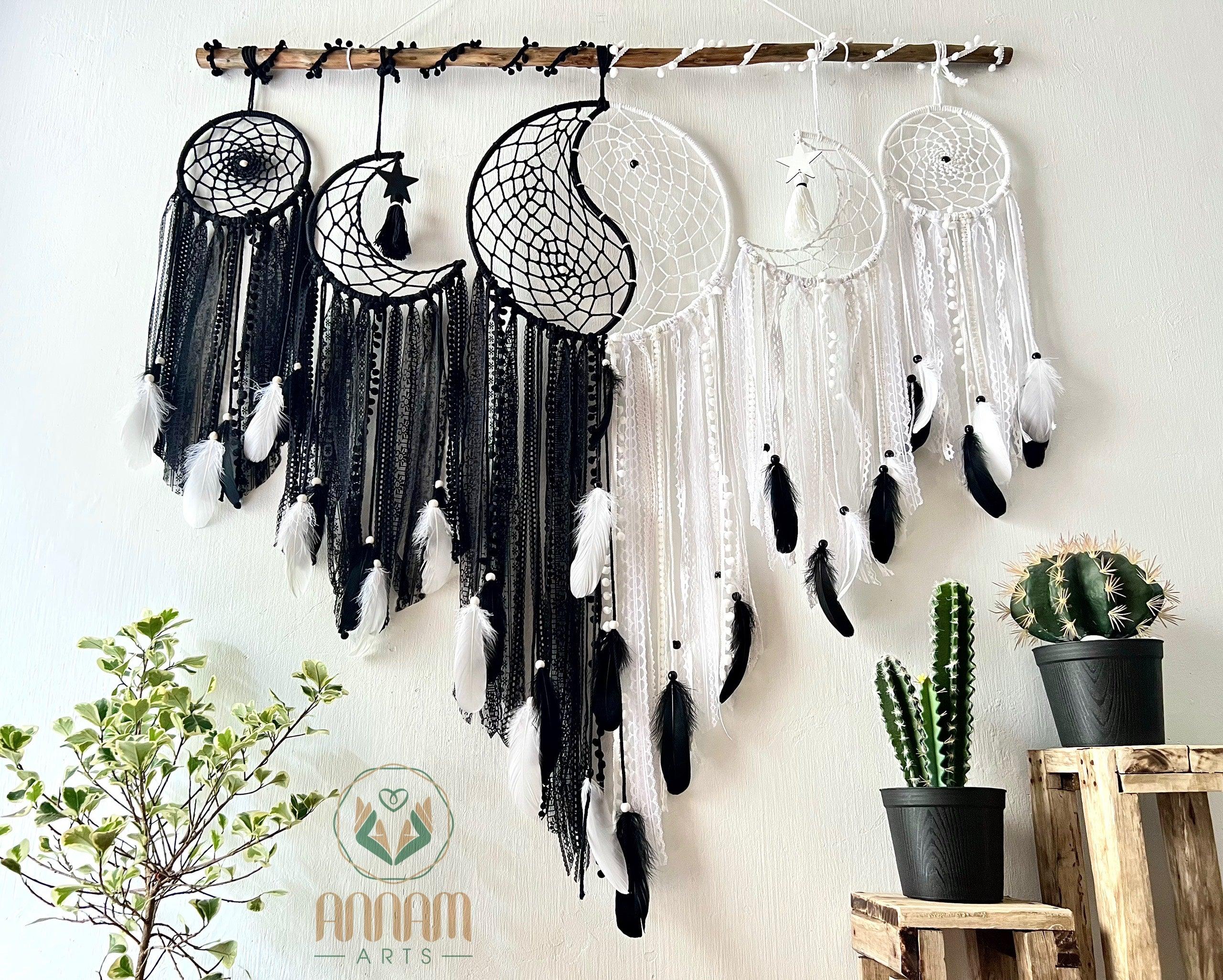 Large wall-mounted yin-yang dreamcatcher set SD11