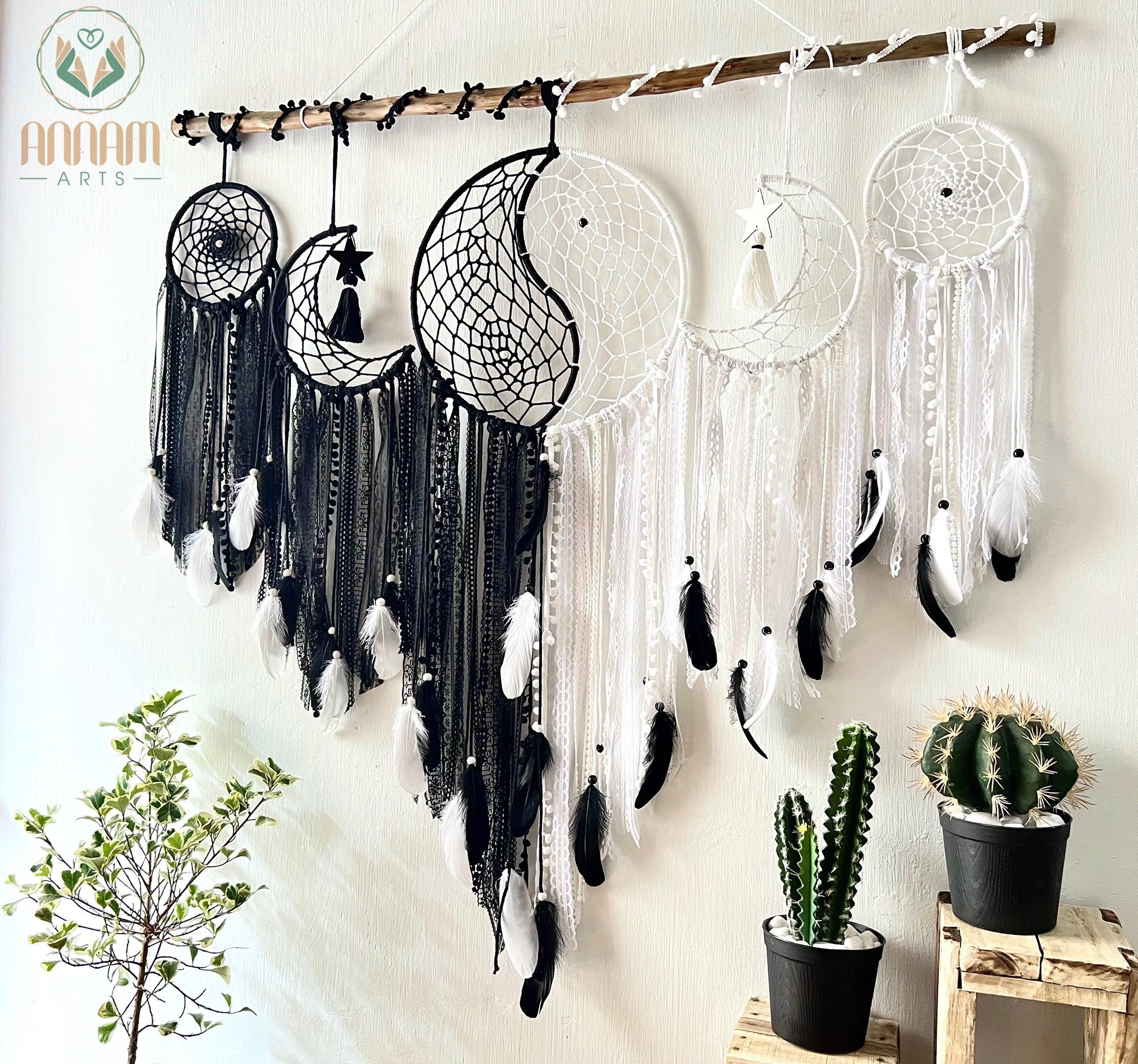 Large wall-mounted yin-yang dreamcatcher set SD11