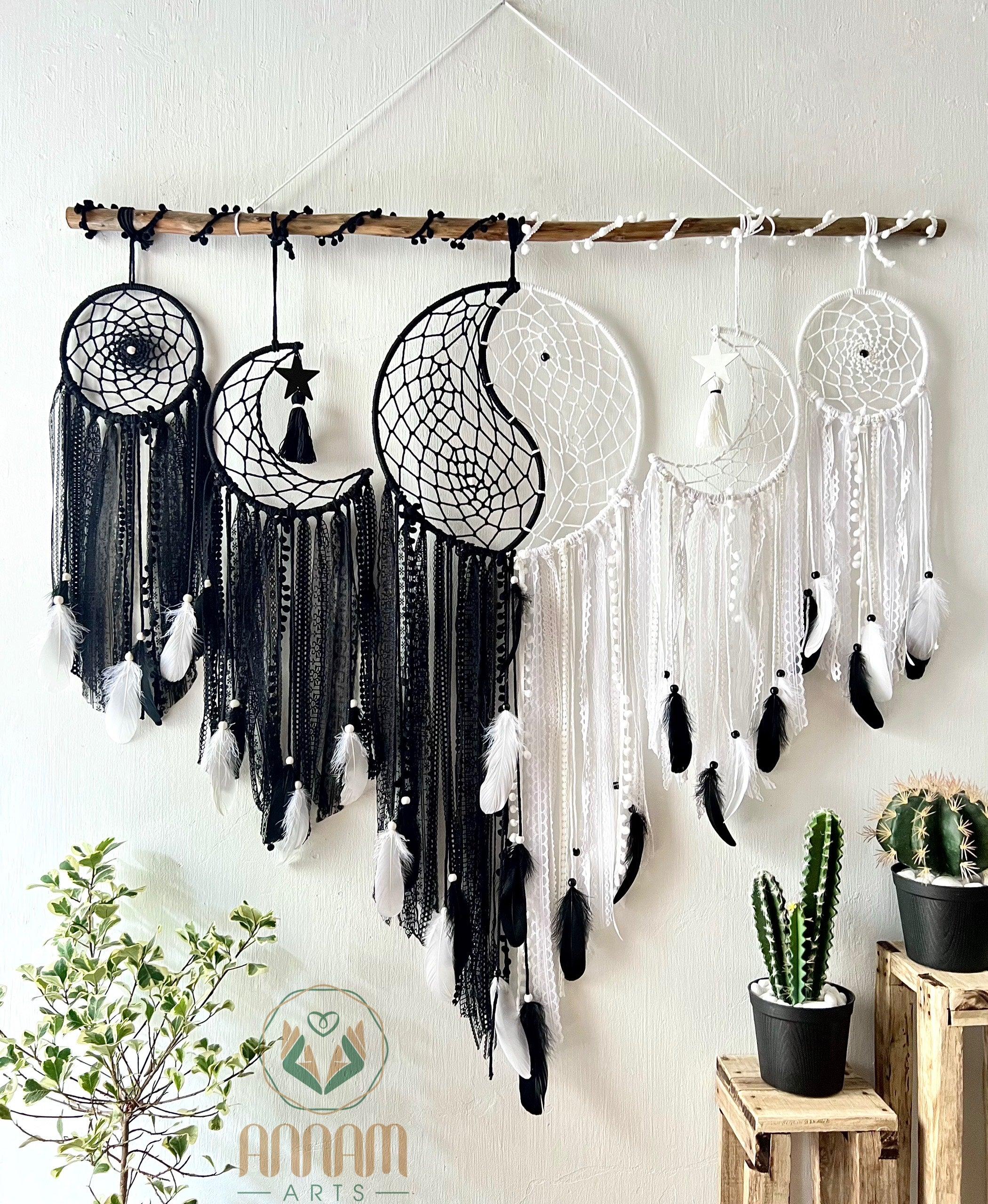 Large wall-mounted yin-yang dreamcatcher set SD11