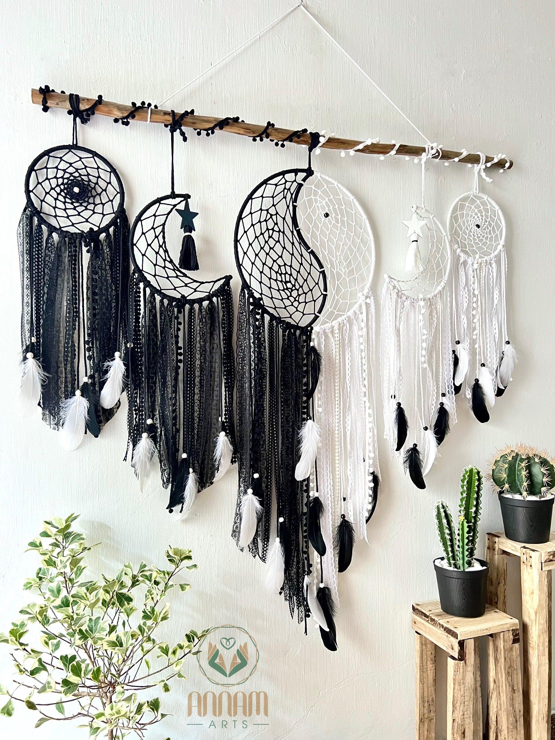 Large wall-mounted yin-yang dreamcatcher set SD11