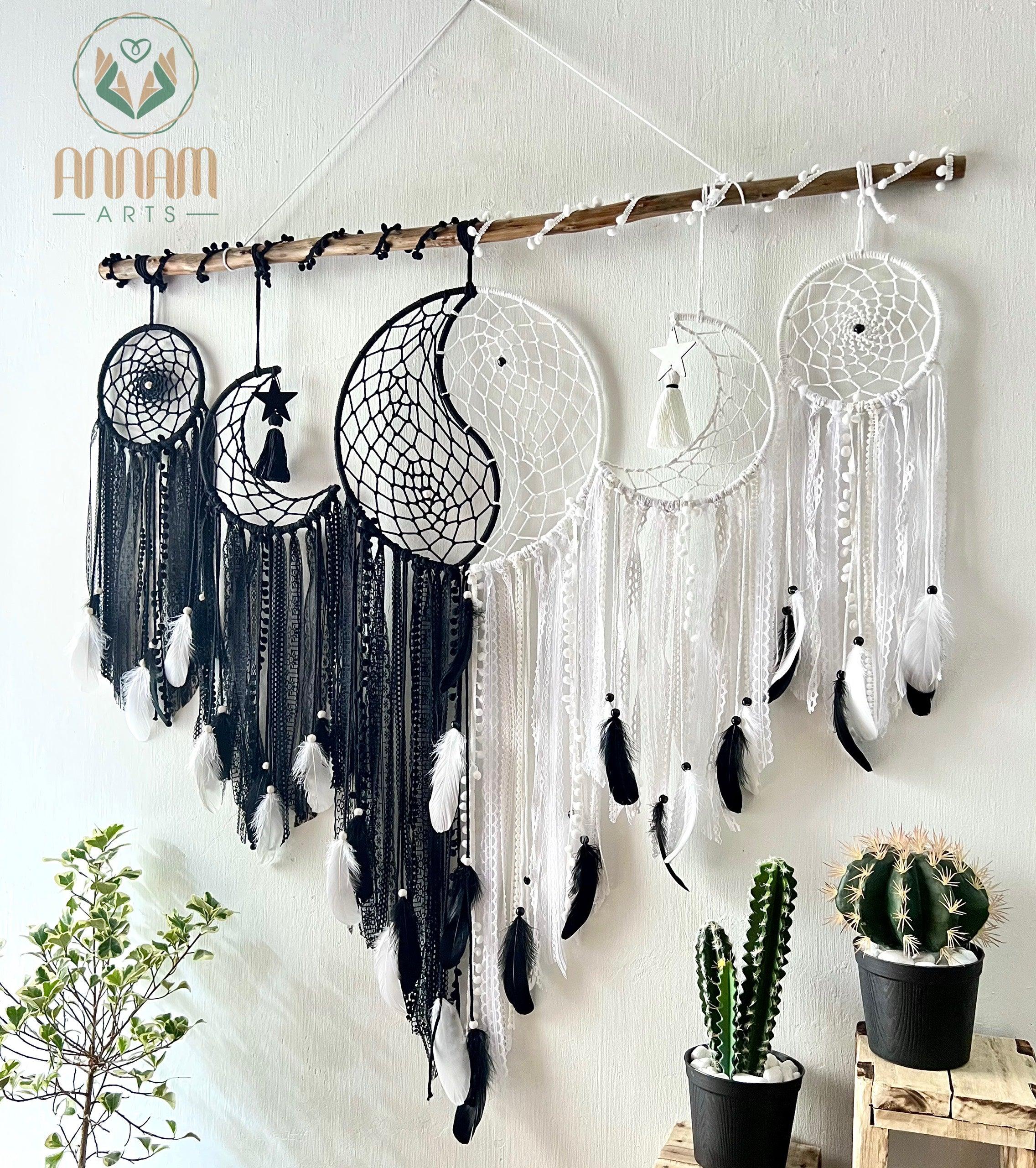 Large wall-mounted yin-yang dreamcatcher set SD11